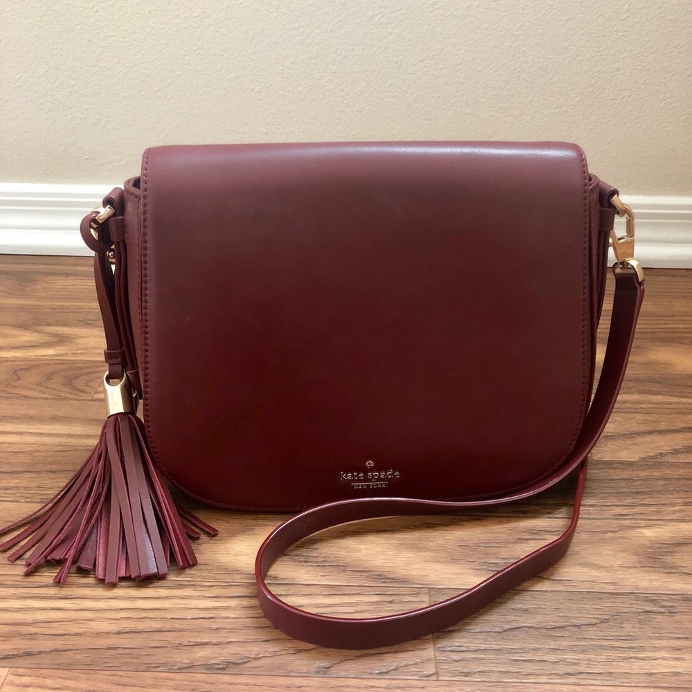 Kate Spade Chepstow Road Elliot Red Saddle Bag
